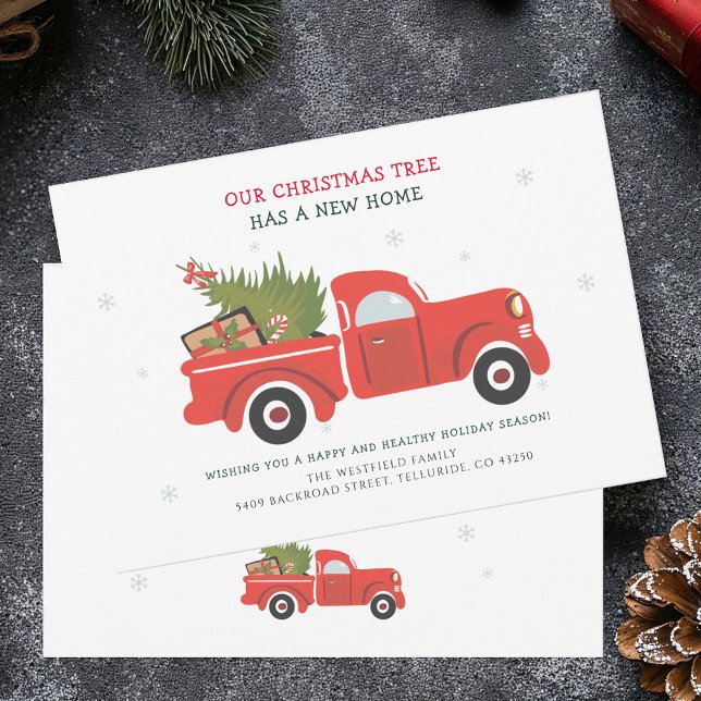 Meddelande om Flytta av julfamiljen i Helgdag (New Home Family Christmas Moving Announcement)