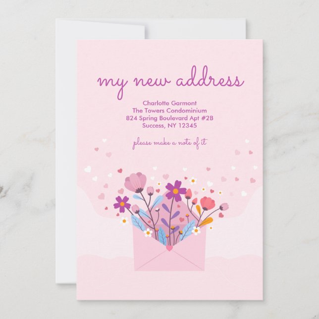 Meddelande om Flytta av lägre effekt Inbjudningar (Framsida)