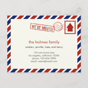 Meddelande om Flytta av Luft Mail