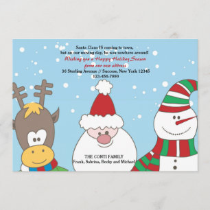 Meddelande om Flytta av Santa & Friends Helgdag Meny
