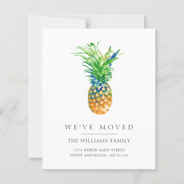 Meddelande om Flytta av tropisk ananas (Framsida)