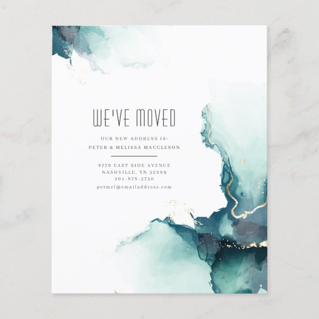 Meddelande om Flytta av Vi har flyttat av budgetAb (Framsida)