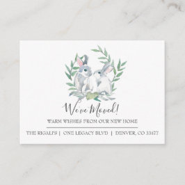 Meddelande om Flytta i Cute Bunny Home