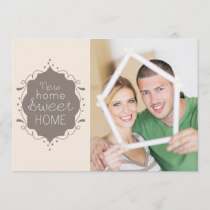 Meddelande om Flytta i hemmet för Photo Home Sweet