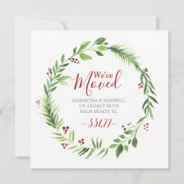 Meddelande om Flytta i julklapp Inbjudningar