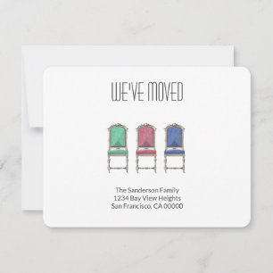 Meddelande om Flytta i moderna Vi har flyttat