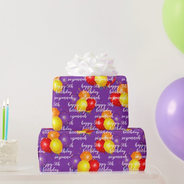 Meddelande om födelsedagsmall för färgfulla bubblo presentpapper (Festgåvor)