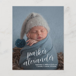 Meddelande om födelsedatum för fotokollage för bud