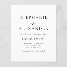 Meddelande om Förlovning av budget - bara text