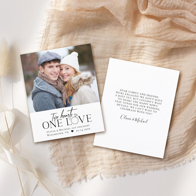 Meddelande om Förlovning av budgetfoto ett Kärlek (Skapare uppladdad)