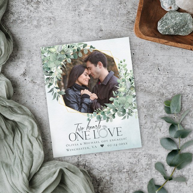 Meddelande om Förlovning av eukalyptus-foto (Skapare uppladdad)