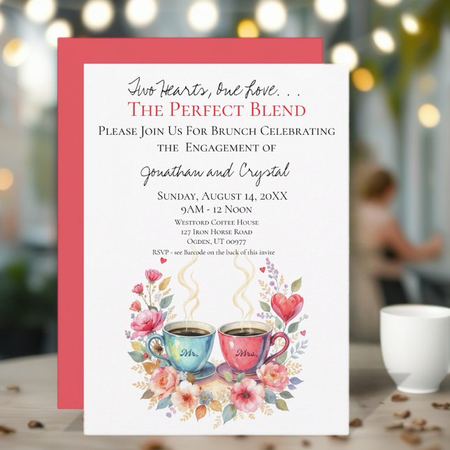 Meddelande om Förlovning av vattenfärg Inbjudningar (Instant download available!)