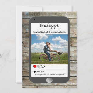 Meddelande om Förlovning för Social Media Photo Mo