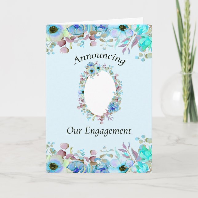 Meddelande om förlovning, lägg till ditt foto (Framsida)