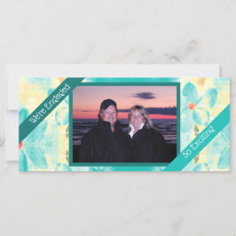 Meddelande om Förlovningen Bröllop i liggande Blom