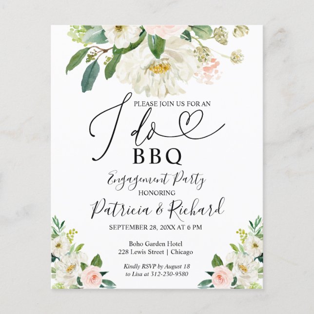 Meddelande om Förlovningsfest av budget I-GUQ (Framsida)