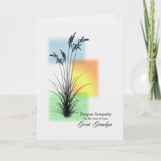Meddelande om förlusten av farfars far, Grasses (Framsida)