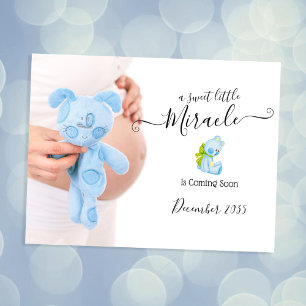 Meddelande om fotoGravid Sweet Miracle Vykort