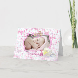 Meddelande om fotokort för baby Rosa