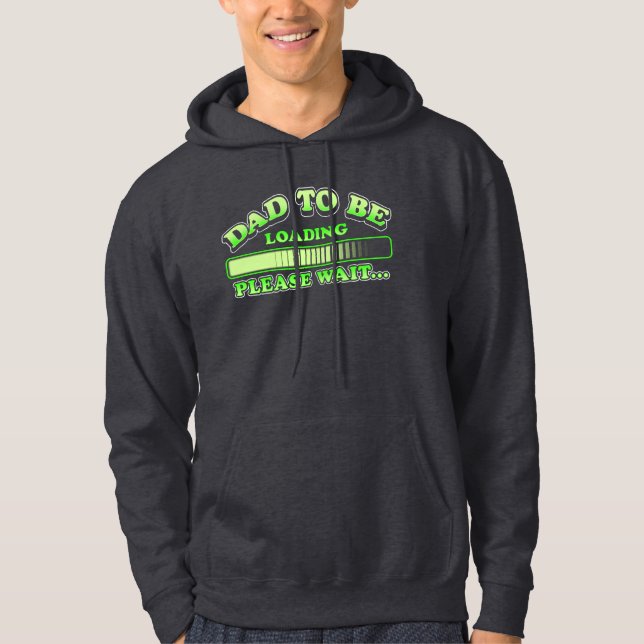 Meddelande om framtida Gravid i Pappa Hoodie (Framsida)