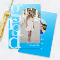 Meddelande om GRAD Arch Photo Ombre Blue Studenten