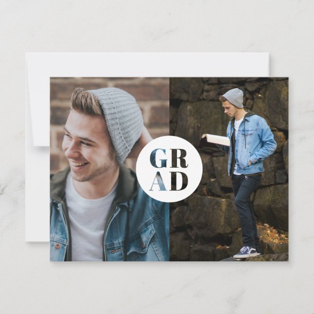 Meddelande om GRAD Glitter Photo Studenten (Framsida)