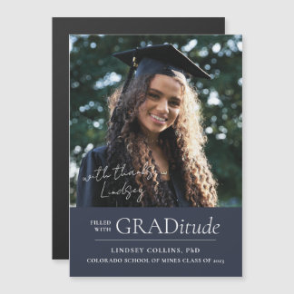 Meddelande om GRADitude Photo Magnet Studenten