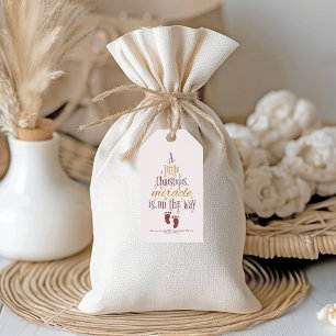 Meddelande om Gravid av julMiracle Presentetikett