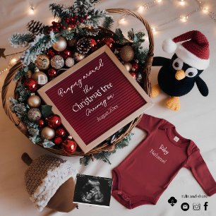 Meddelande om gravid av julpenguin inbjudningar