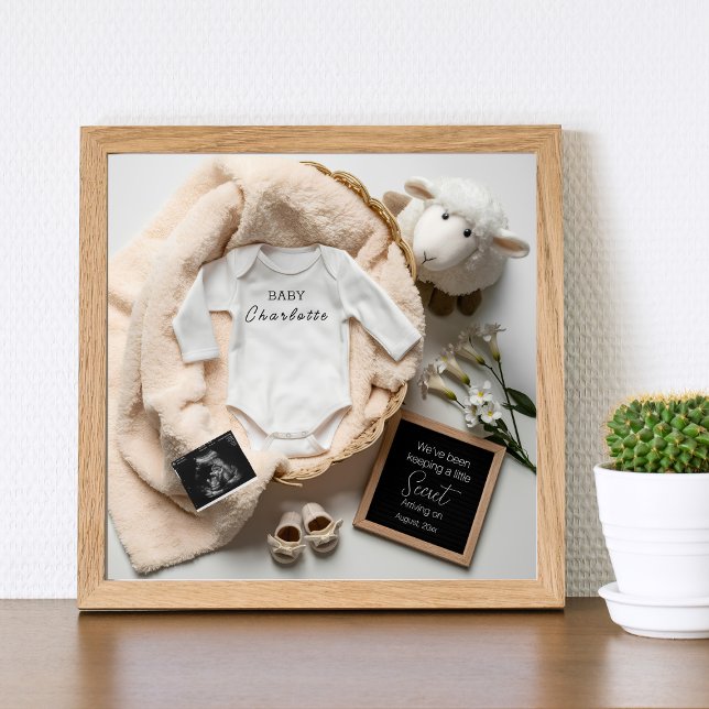 Meddelande om Gravid av minimal Gender/Neutralt Poster (Skapare uppladdad)