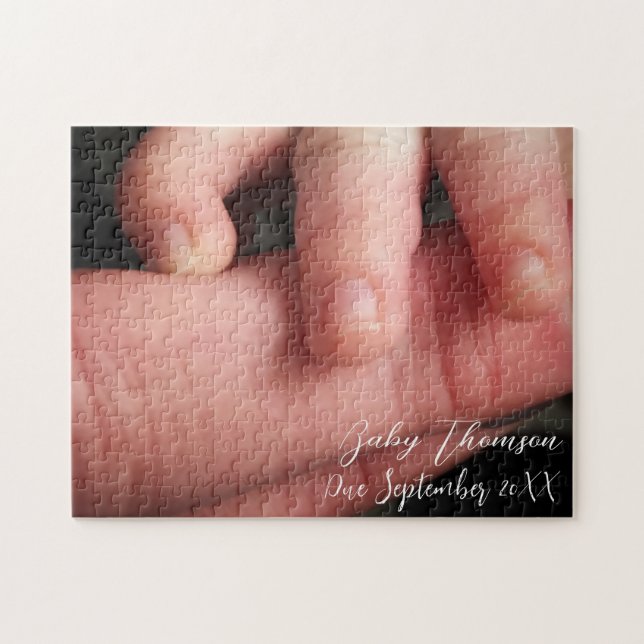 Meddelande om Gravid av personlig Pussel (Horisontell)