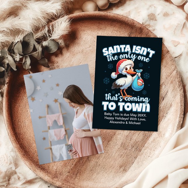 Meddelande om Gravid av Photo Anpassningsbar-jul (Skapare uppladdad)