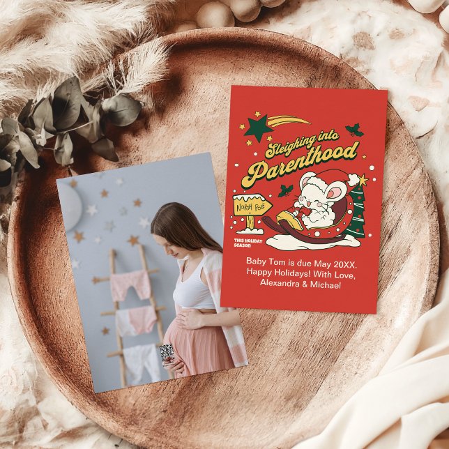 Meddelande om Gravid av Photo Anpassningsbar-jul (Skapare uppladdad)