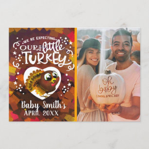 Meddelande om Gravid av thanksgiving Inbjudningar