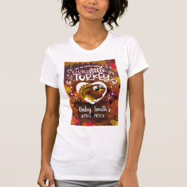 Meddelande om Gravid av thanksgiving T Shirt