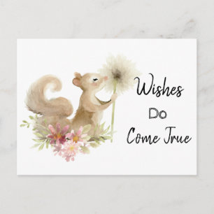 *~* Meddelande om Gravid av Wish Mouse Dandelion Vykort