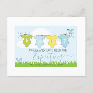 Meddelande om gravid   Baby Clothesline
