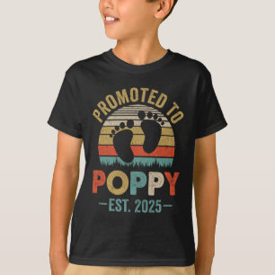 Meddelande om gravid befordrad till vallmo 2025 Bl T Shirt