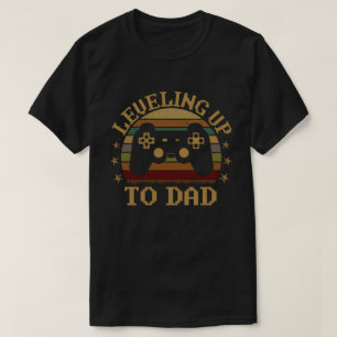 Meddelande om Gravid för att jämna upp till pappa T Shirt