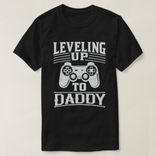 Meddelande om Gravid för att jämna upp till pappa T Shirt