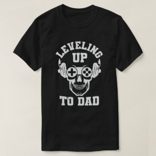 Meddelande om Gravid för att jämna upp till pappa T Shirt