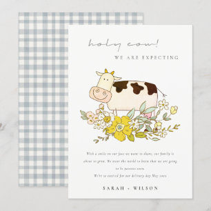 Meddelande om Gravid för Blommigt av  för Cute Hel