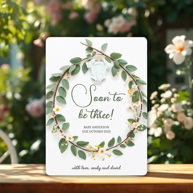 Meddelande om Gravid för elegant Baby för Visa  (Elegant Baby Reveal Pregnancy Announcement Card)