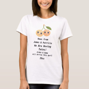 Meddelande om Gravid för personlig av stängda Tw T Shirt
