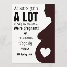 Meddelande om Gravid för regn med svag vikt