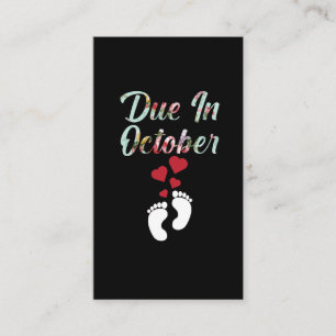Meddelande om Gravid Förväntar baby den oktober