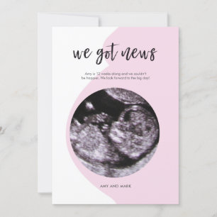 Meddelande om Gravid Inbjudningar