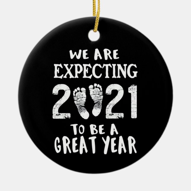 Meddelande om gravid julgransprydnad keramik (Framsidan)