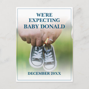 Meddelande om gravid med Baby Shoes