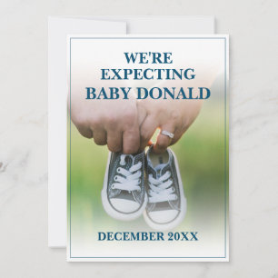 Meddelande om gravid med Baby Shoes